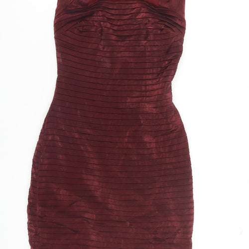 Le Chateau Women's Red Bodycon Dress - Size 6