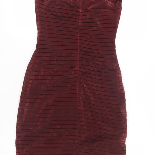 Le Chateau Women's Red Bodycon Dress - Size 6