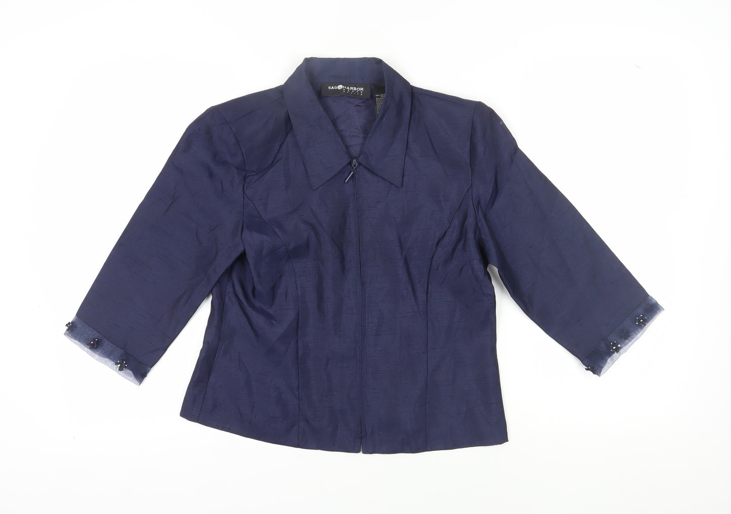 Sag Harbor Women's Blue Blazer Size 8 Petites
