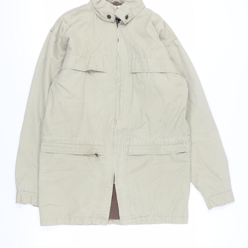 Falls Creek Beige Men's Small Stand-Up Collar Jacket