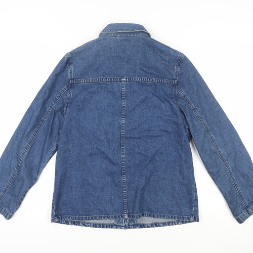 Talbots Women's Blue Denim Jacket, Size S, Collared Classic Style