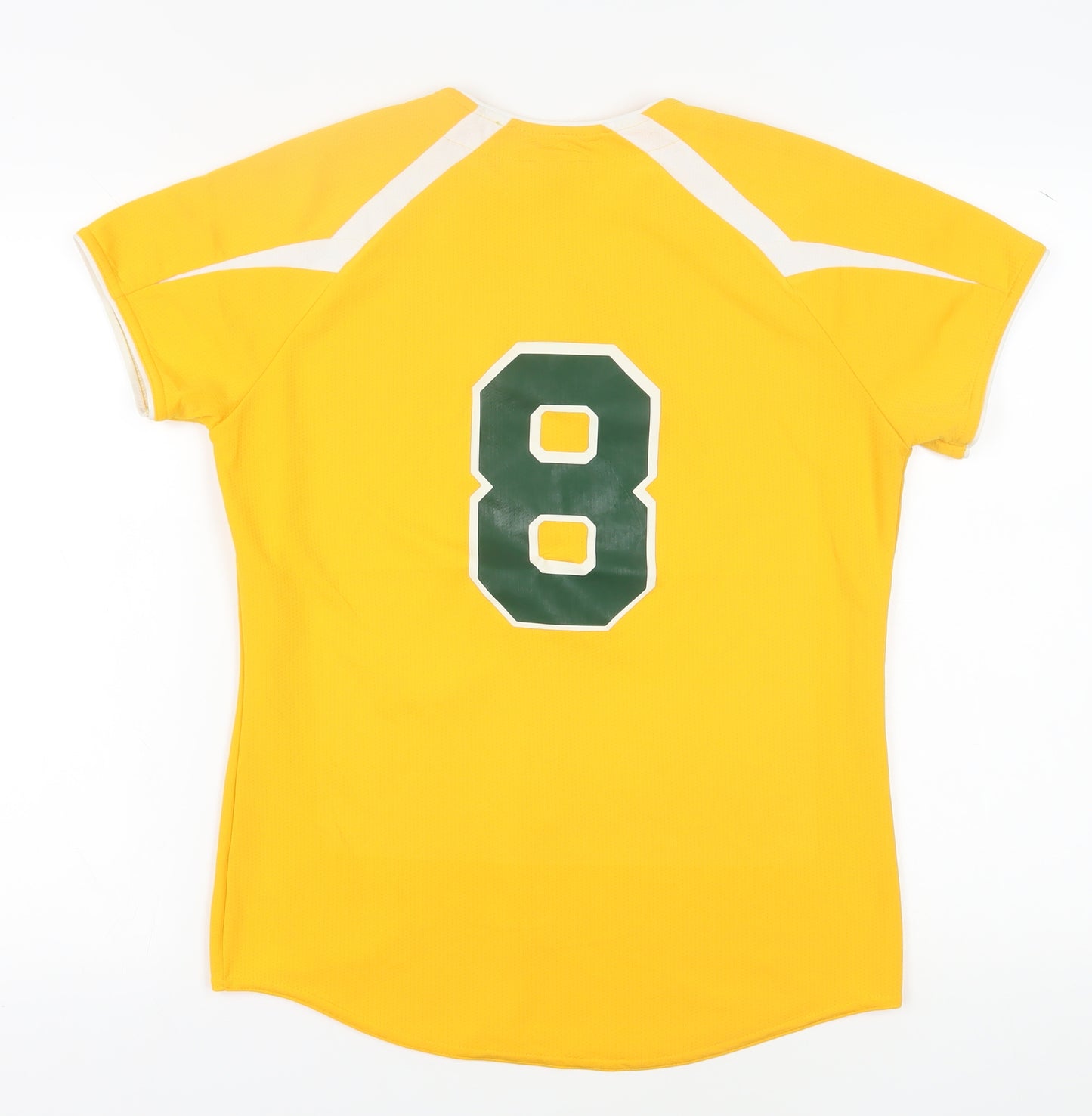 Holloway Women's Yellow Jersey Button-Up M