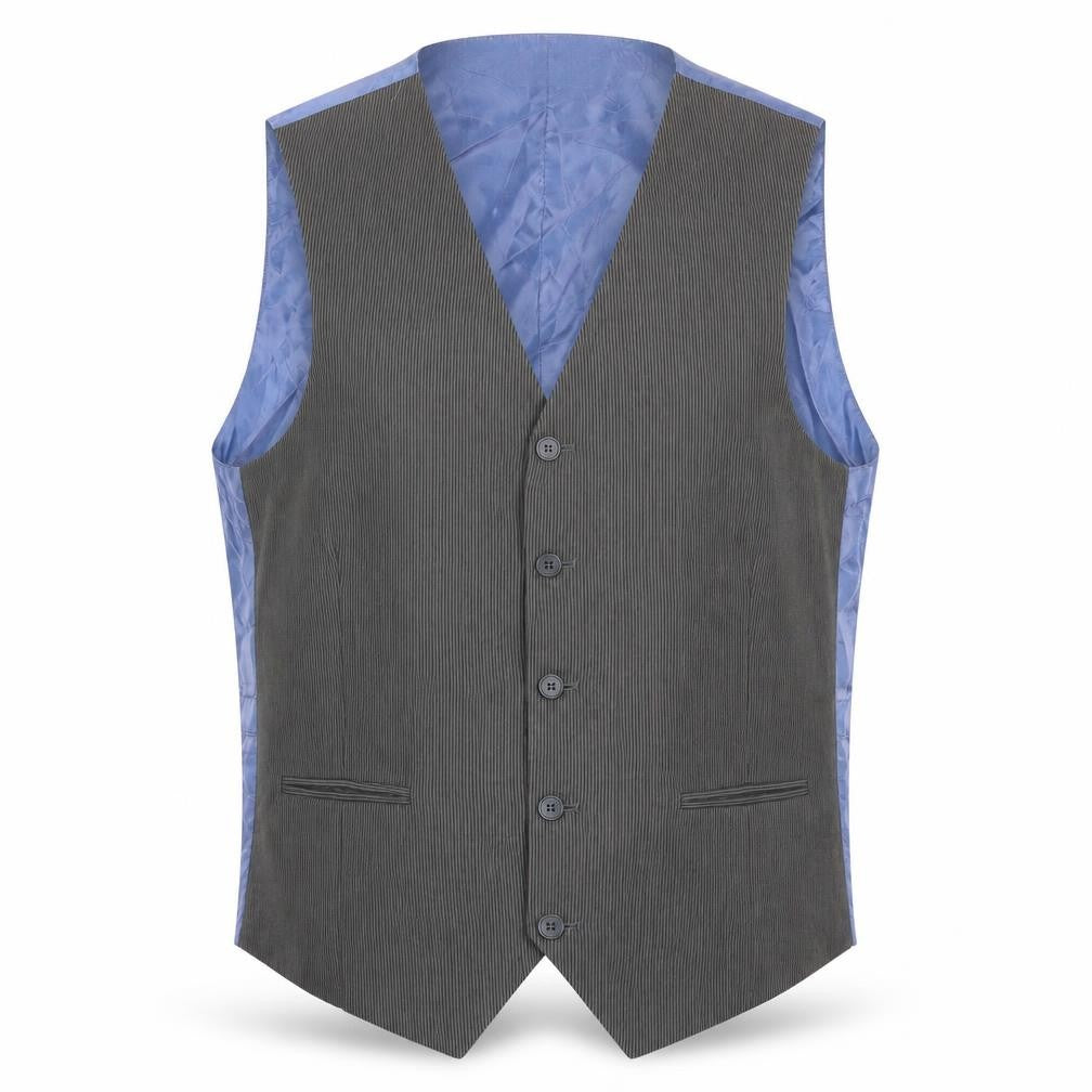 J.Ferrar Men's Grey Suit Waistcoat M Classic Fit