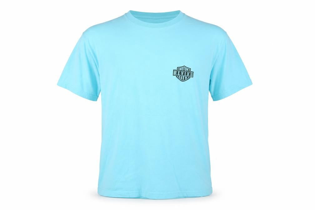 Motor Revive City Men's Blue L T-Shirt