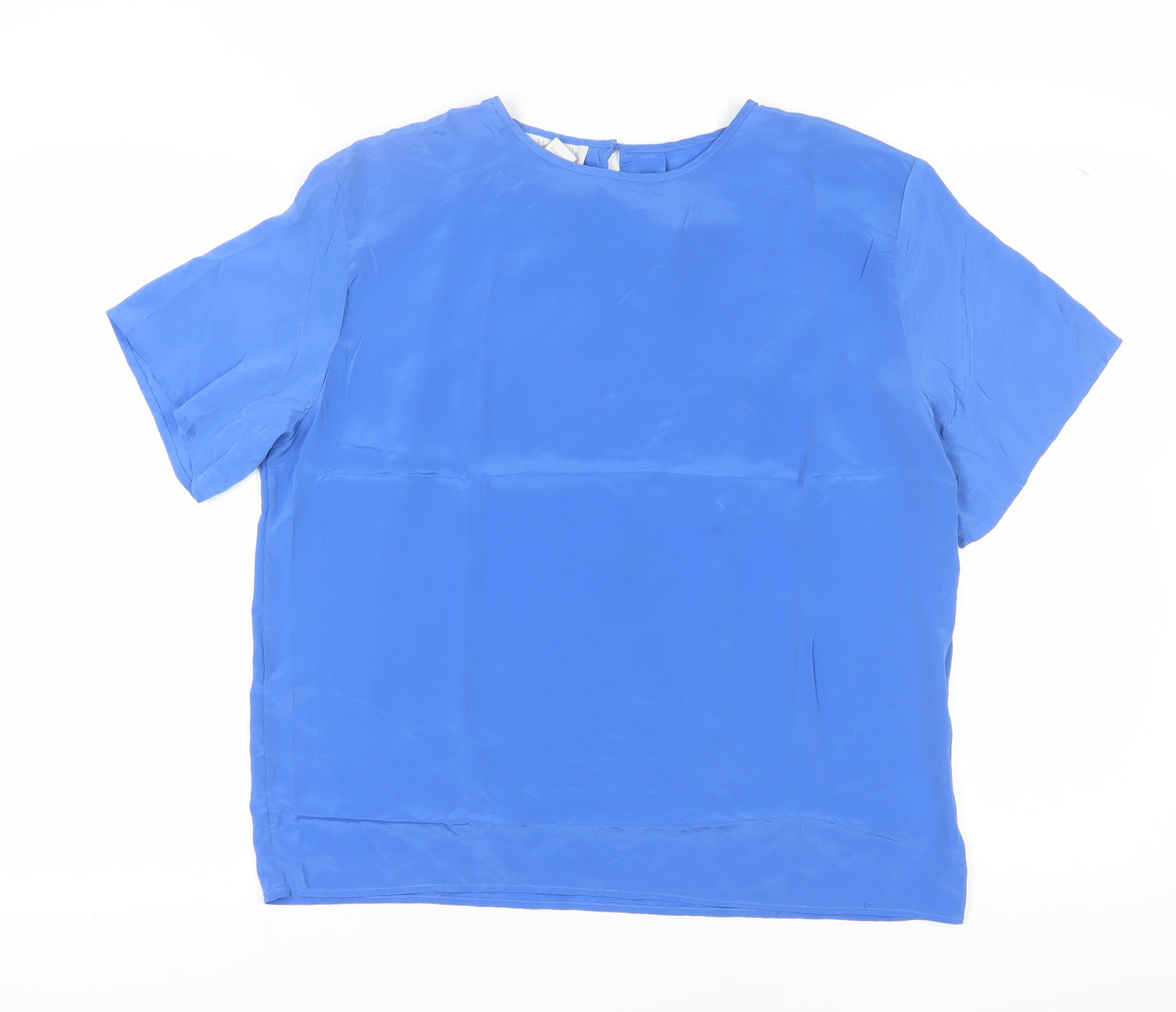 Ashley Hill Women's Blue Blouse Large Casual