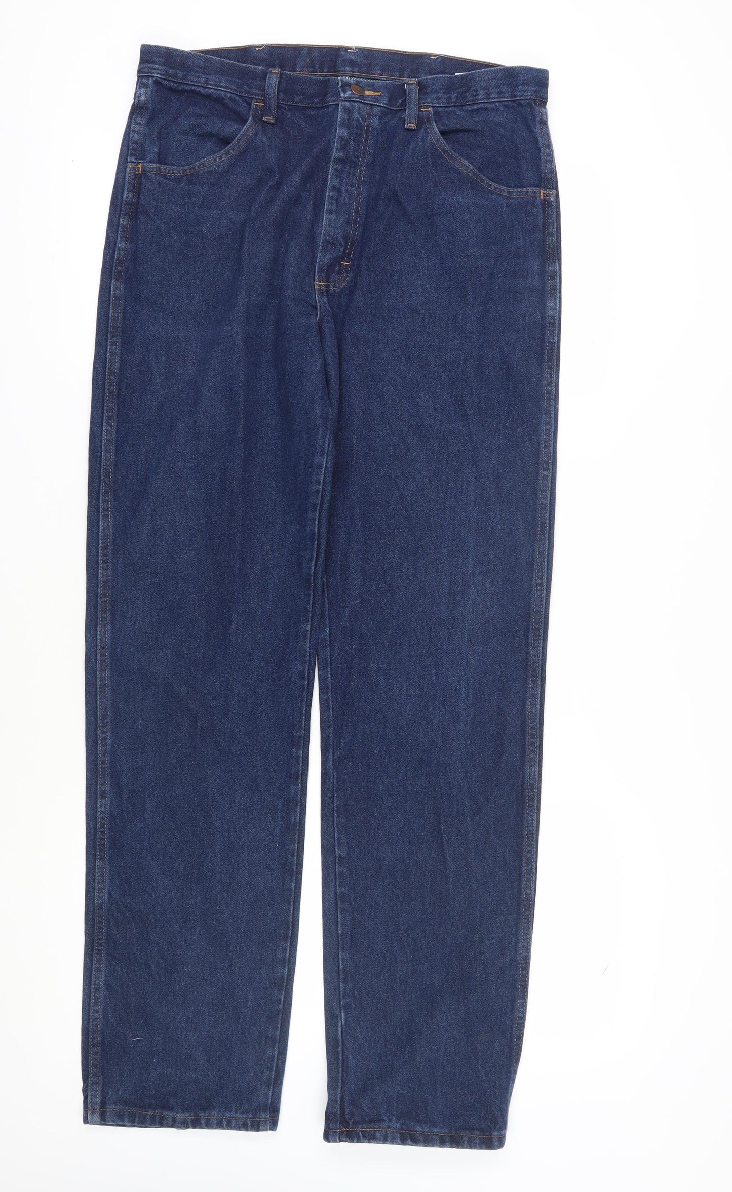 Restler Men's Blue Straight Jeans, Size 35
