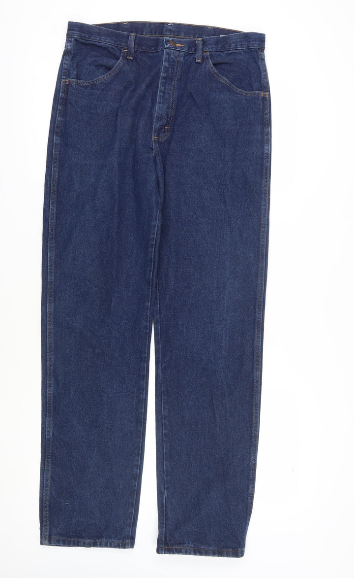 Restler Men's Blue Straight Jeans, Size 35