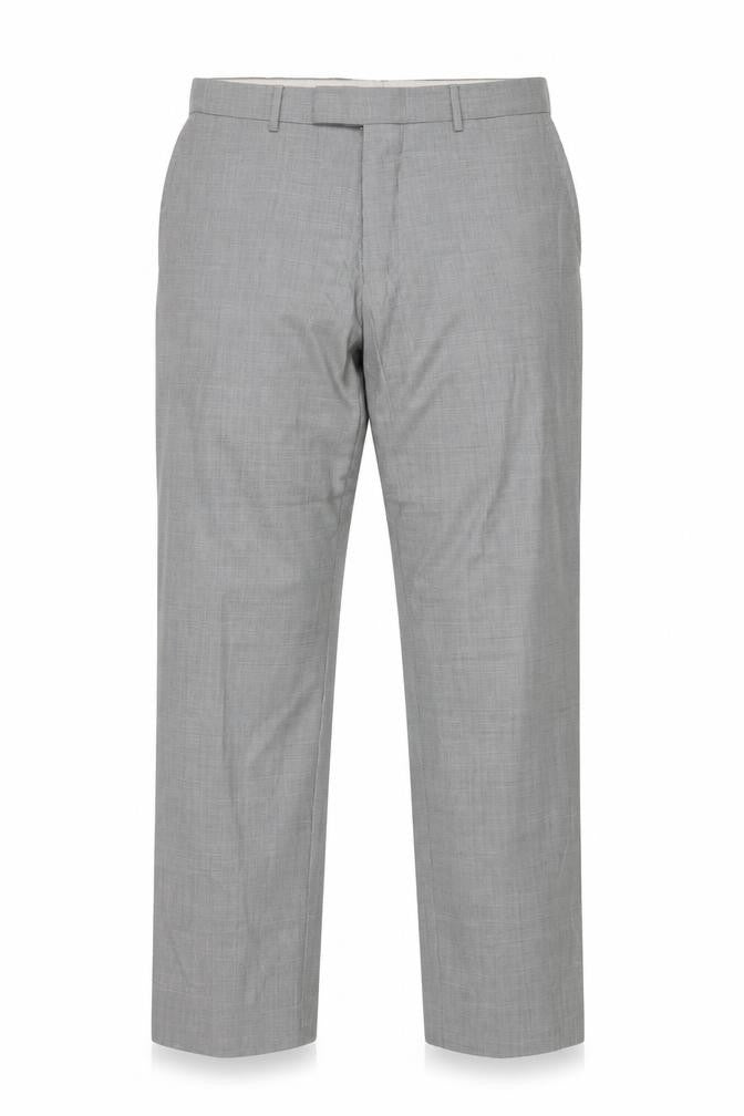 Front view of Hugo Boss Men's Grey Dress Pants, size 37, Regular Fit
