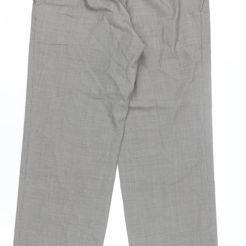 Hugo Boss Men's Grey Dress Pants, Size 37, Regular Fit