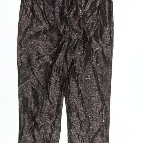 Linda Allard Ellen Tracy Women's Brown Cropped Trousers