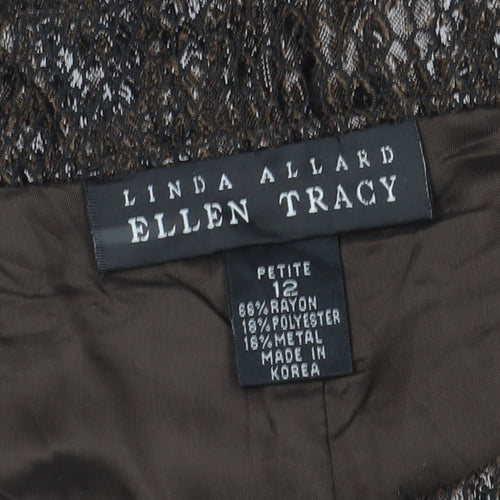 Linda Allard Ellen Tracy Women's Brown Cropped Trousers