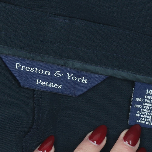 Preston & York Women's Black Dress Pants 14P
