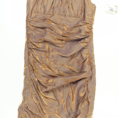 Jackie Jon Brown Cocktail Dress, Size 6, Sleeveless