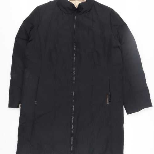 Liz Claiborne Women’s Black Puffer Jacket, Size S, Winter Coat