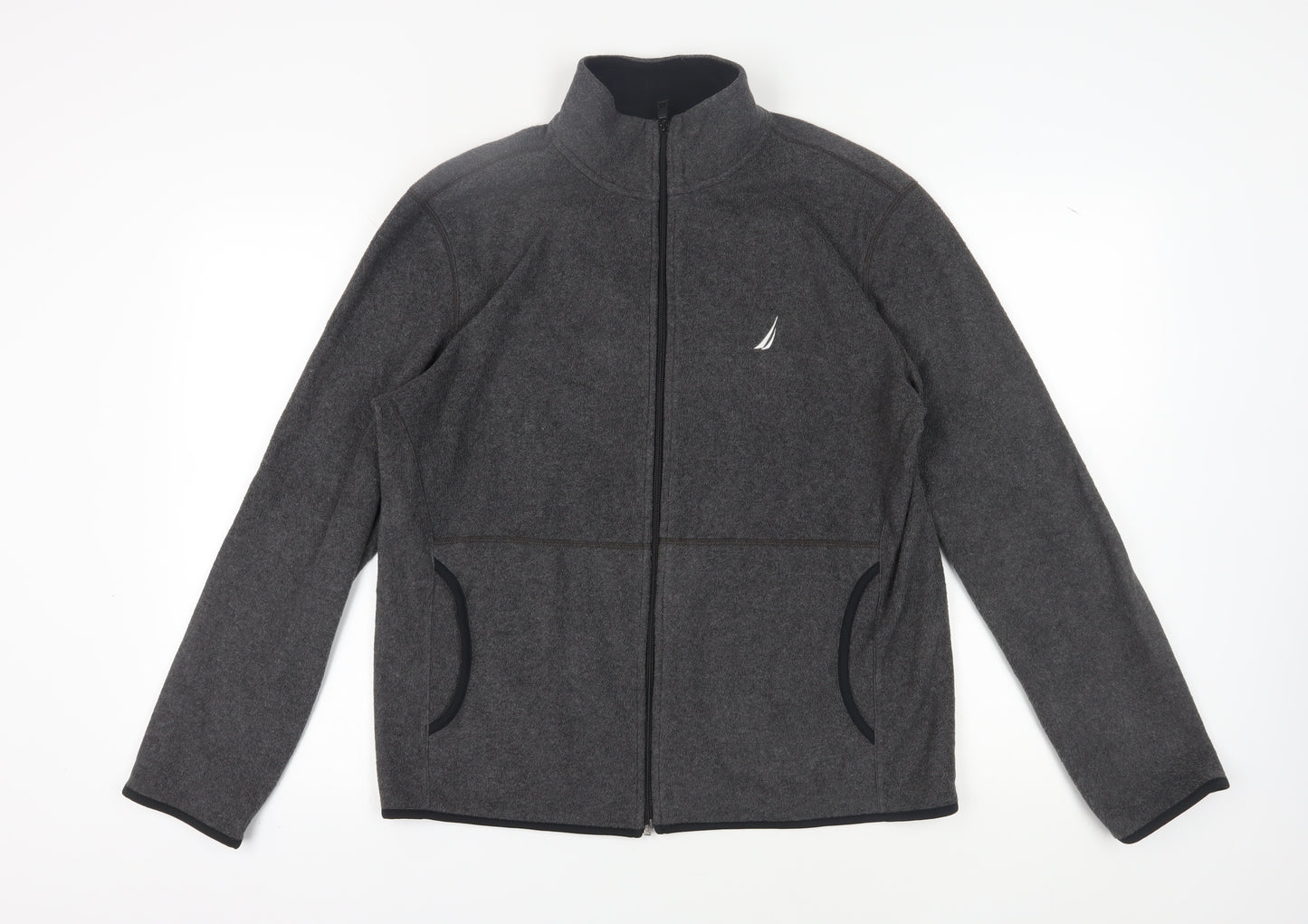 Nautica Men's Grey Windbreaker Jacket M