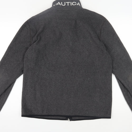 Nautica Men's Grey Windbreaker Jacket M