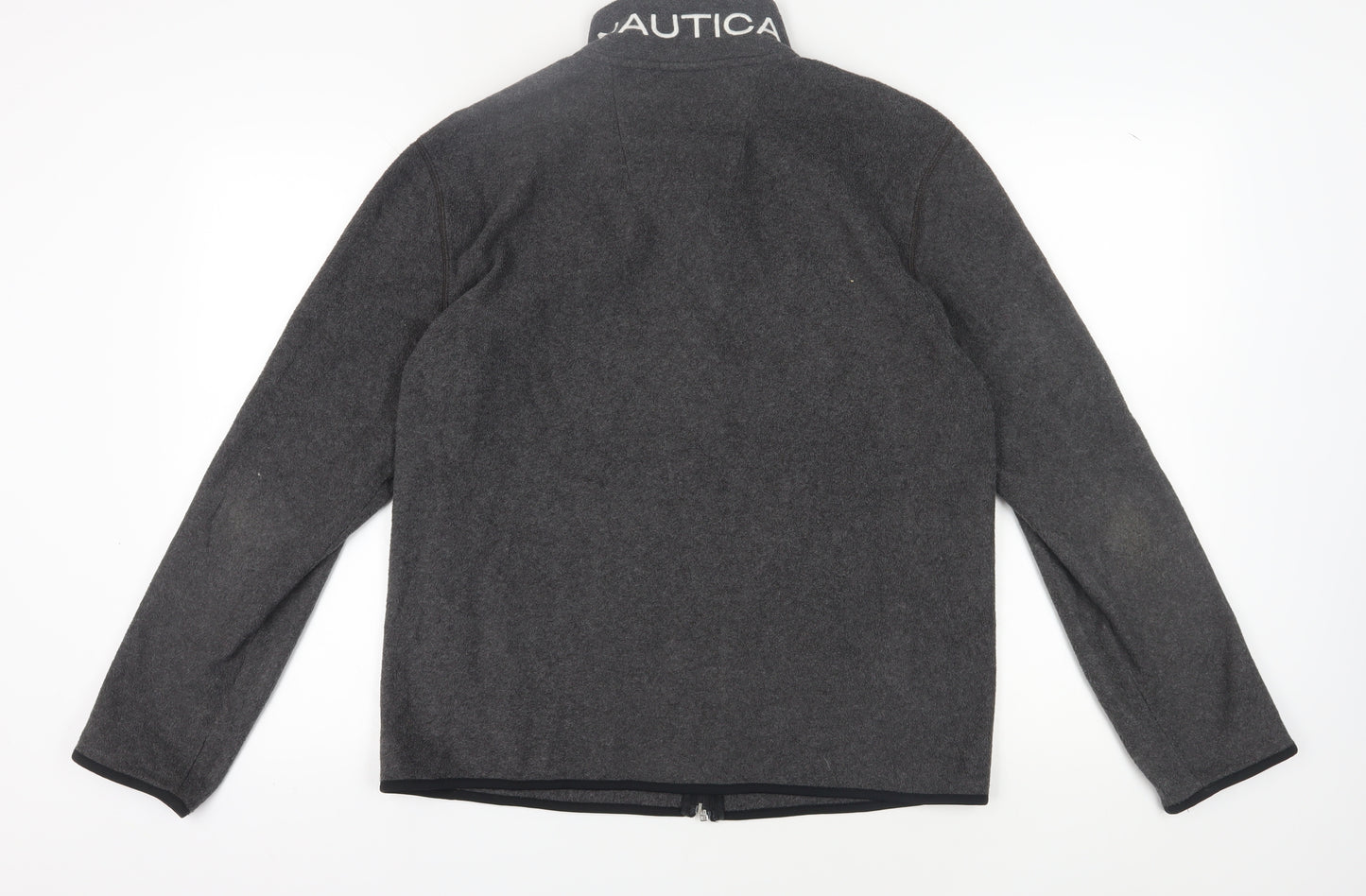 Nautica Men's Grey Windbreaker Jacket M