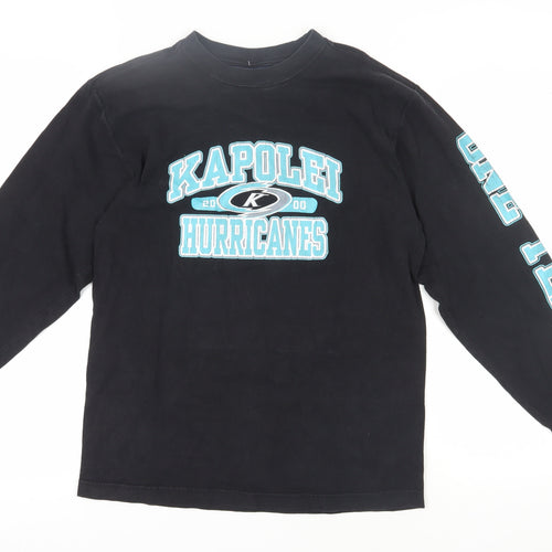 Jansport Men's Black Long Sleeve Sports Graphic T-Shirt S