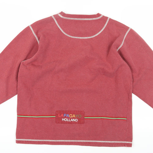 Lapasayo Red Cartoon Pullover Sweatshirt M Unisex Adults