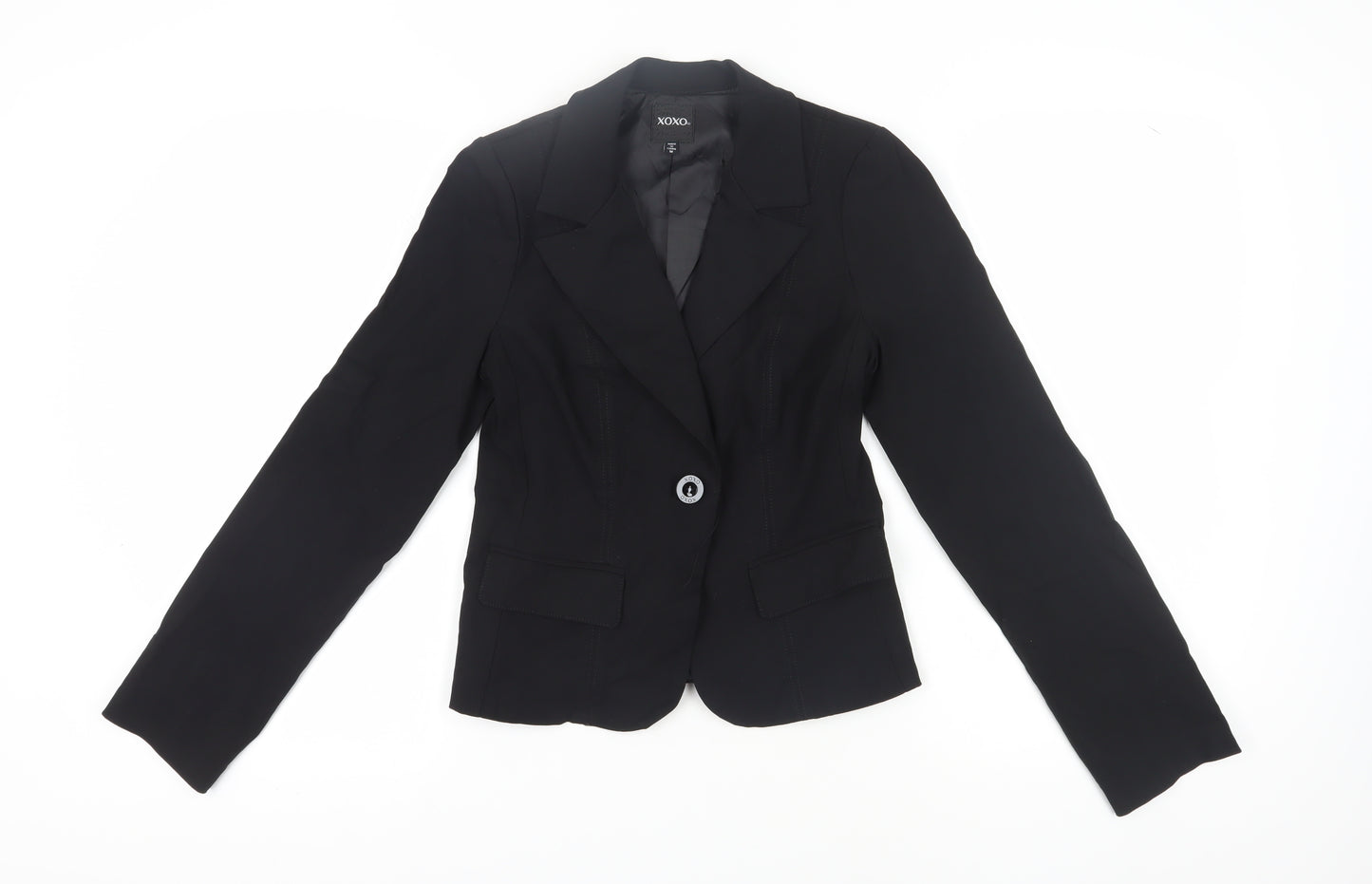 XOXO Women's Black Blazer, Size M, Business Casual