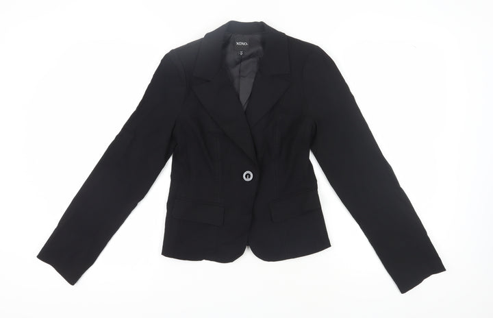 XOXO Women's Black Blazer, Size M, Business Casual