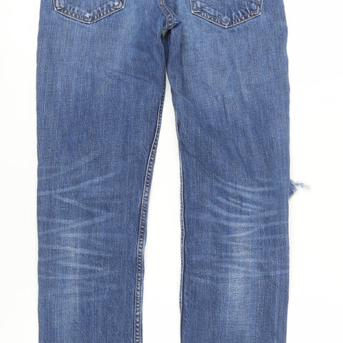 Levi Strauss Men's Blue Distressed Jeans, Size 30