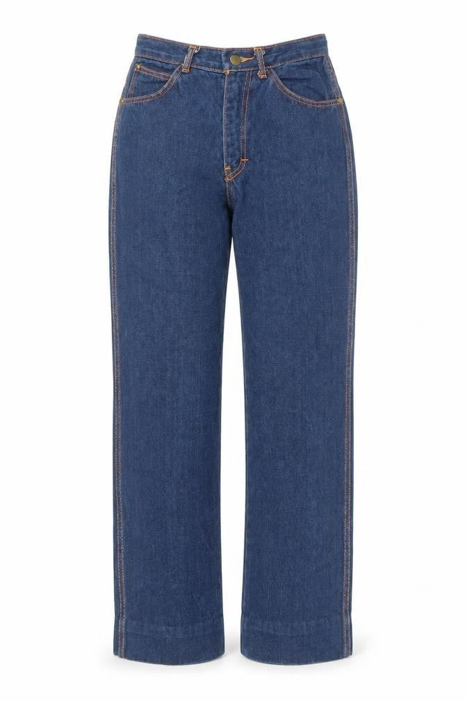 Front view of Gitano Women's Blue Straight Jeans -, size 8