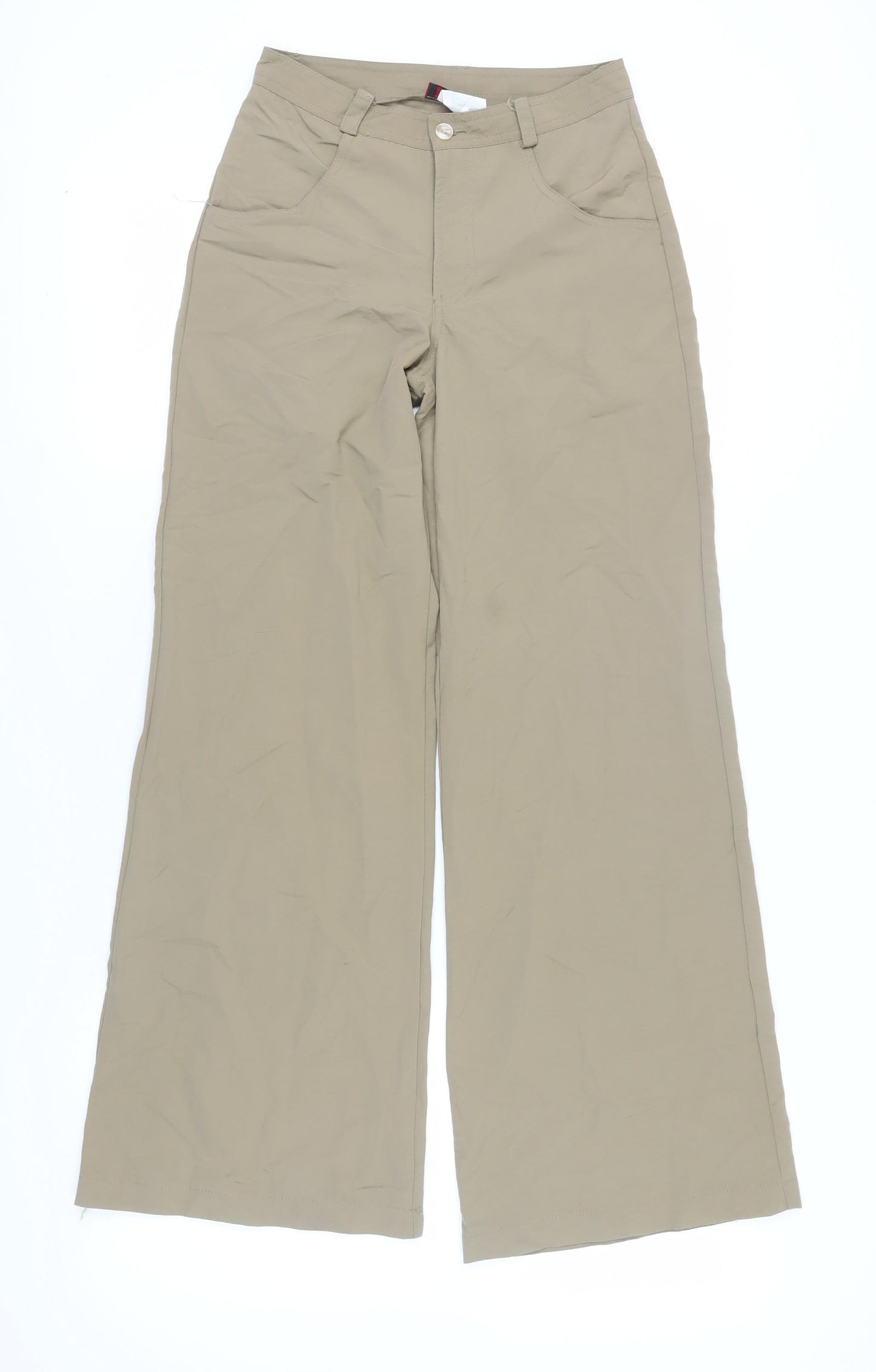 Red Rock Womens Beige Wide-Leg Trousers XS