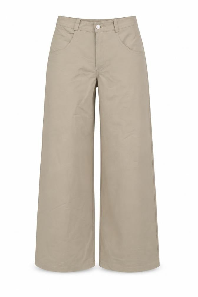 Red Rock Womens Beige Wide-Leg Trousers XS