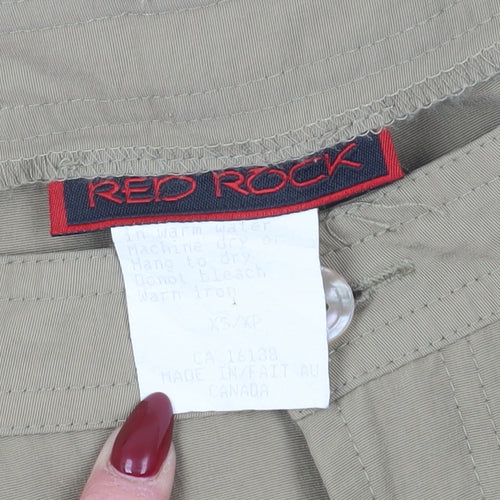Red Rock Womens Beige Wide-Leg Trousers XS