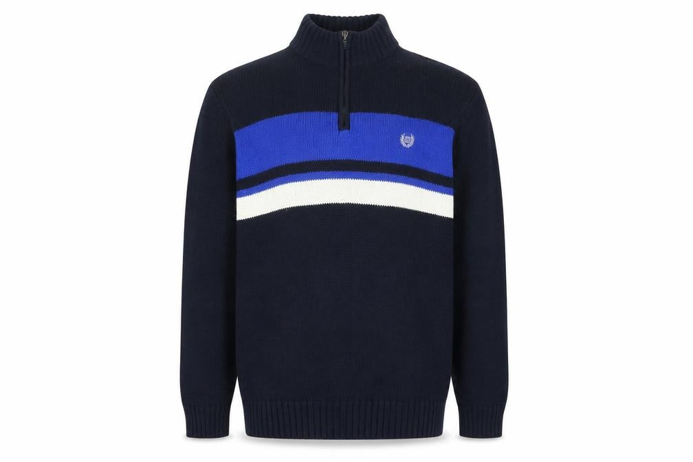 Front view of Chaps Men's Blue Cotton jumper L