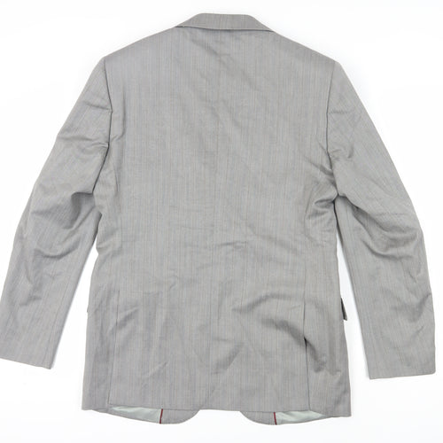 Antich England Men's Grey Wool Blazer Size 38R