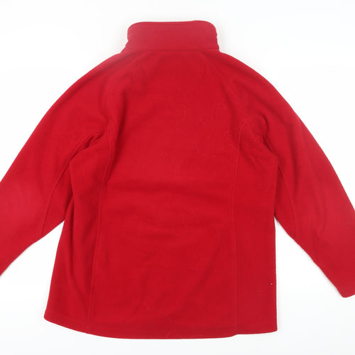Regatta Women's Red Fleece Jacket UK 16 Casual Outdoor