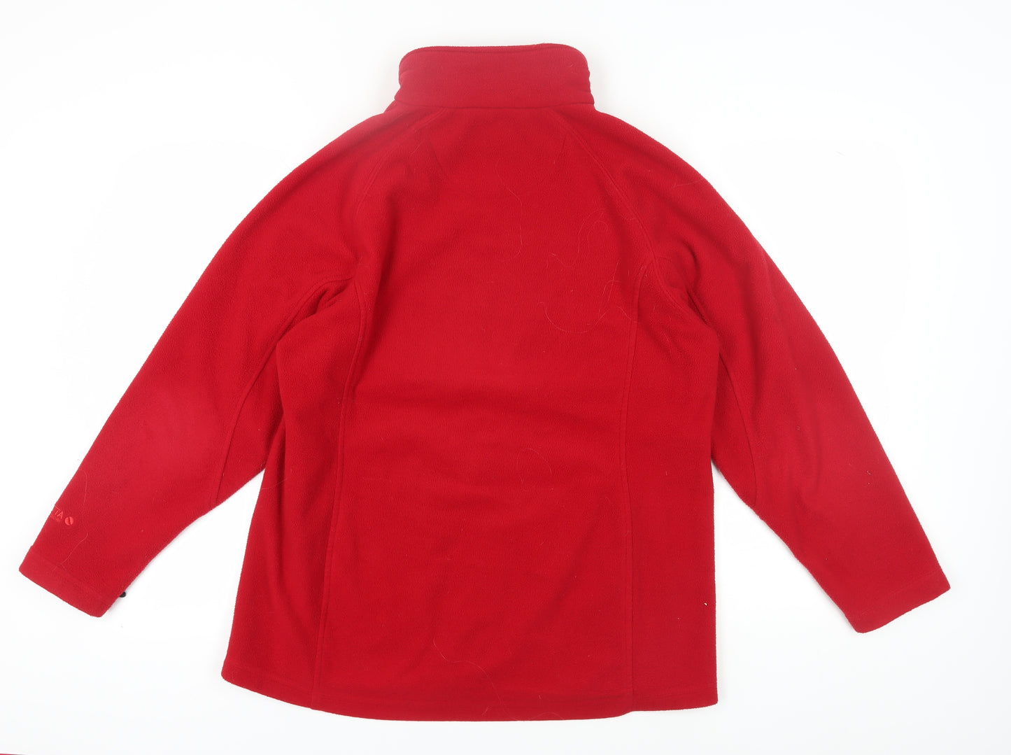 Regatta Women's Red Fleece Jacket UK 16 Casual Outdoor