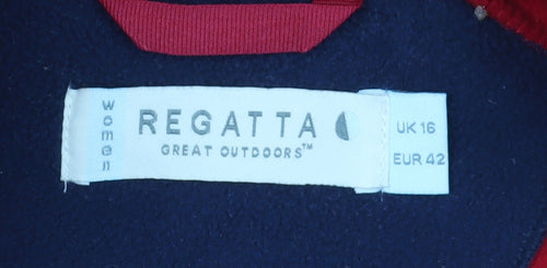 Regatta Women's Red Fleece Jacket UK 16 Casual Outdoor