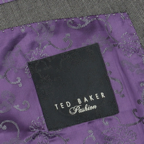 Ted Baker Men's Grey Blazer, Size 40R, Wool-Silk