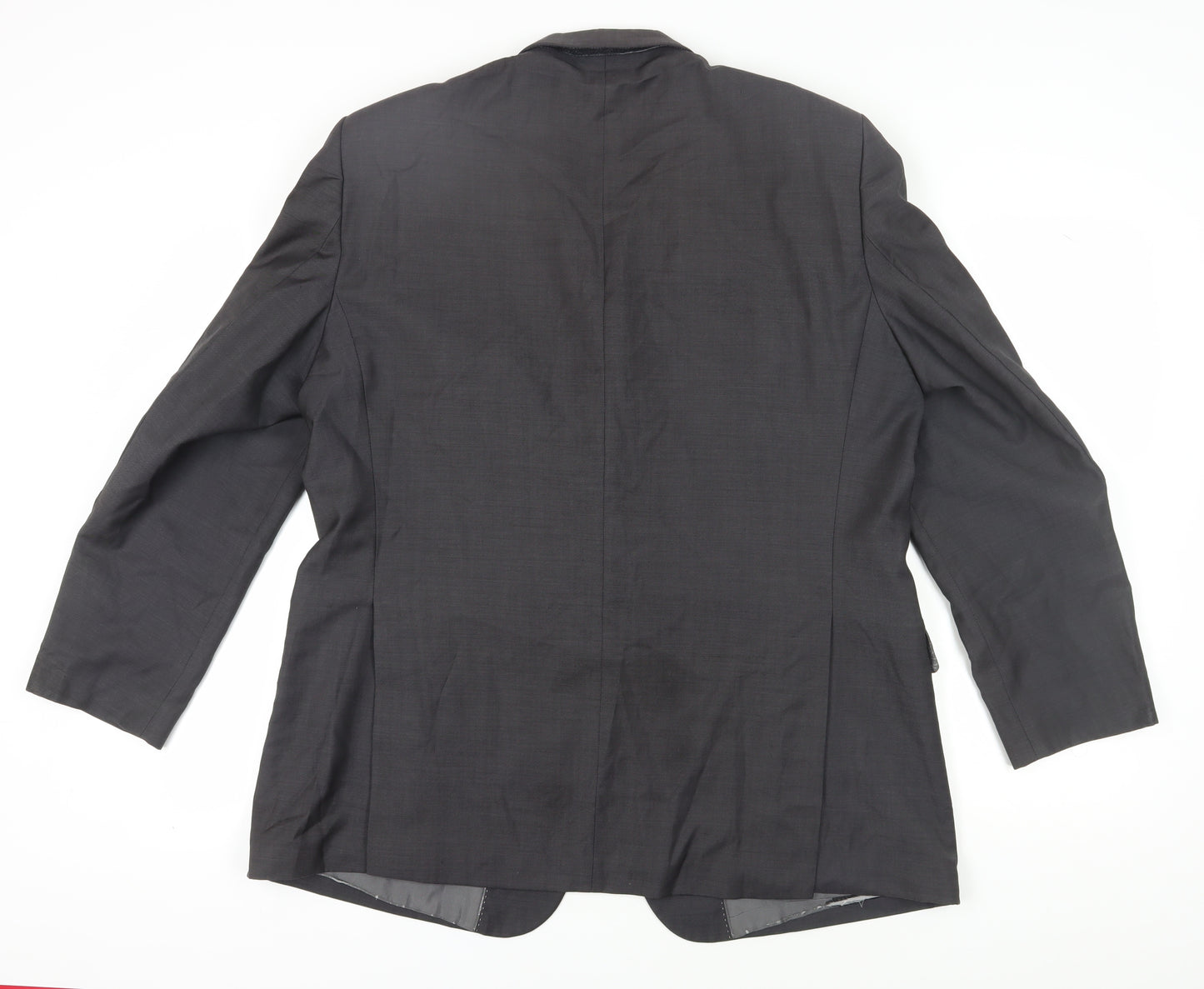 Pierre Cardin Men's Black Wool Suit Jacket Size 46R