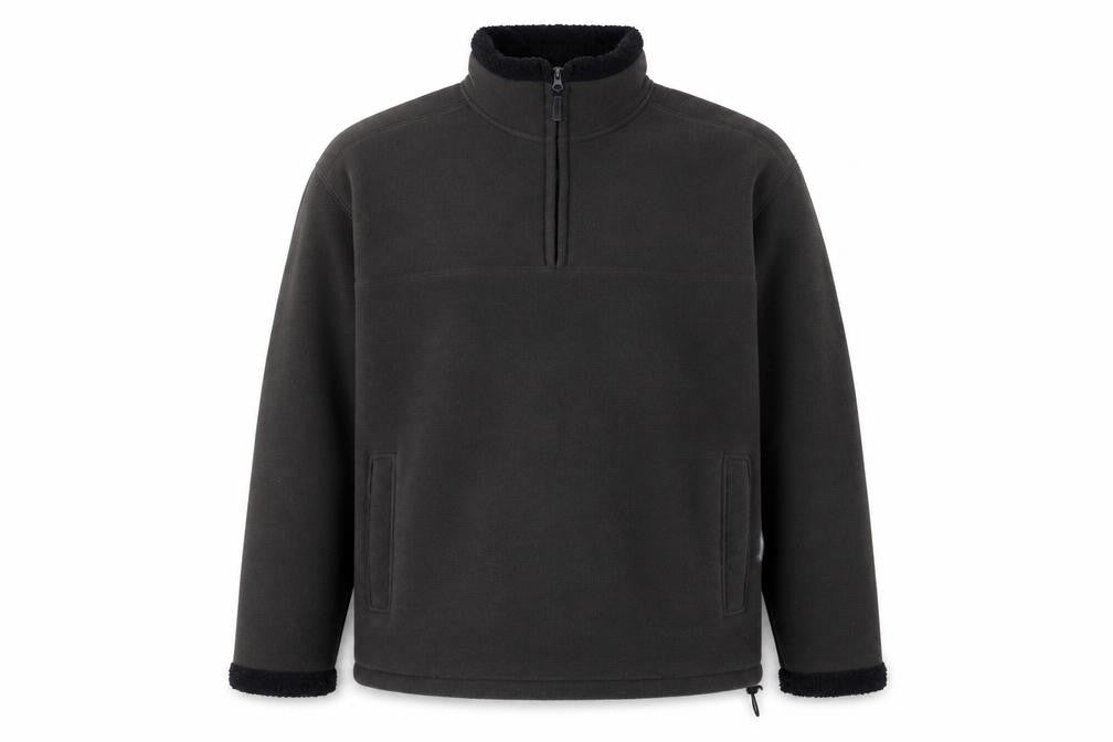 Trader Jeans Company Black Men's 1/4 Zip Sweatshirt L