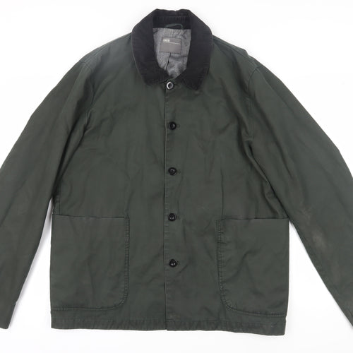 ASOS Men's Green XL Mid-Length Cotton Jacket