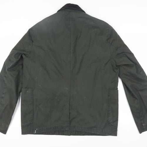 ASOS Men's Green XL Mid-Length Cotton Jacket