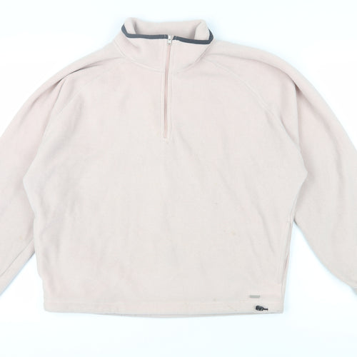 Hollister Women's Beige Pullover Sweatshirt S