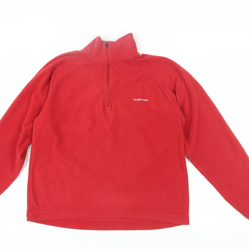 Craghoppers Red Fleece Unisex Pullover Sweatshirt S