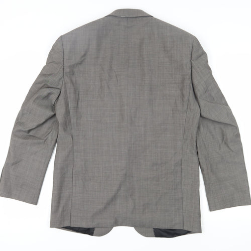 Baumler Men's Grey suit jacket, size 40.