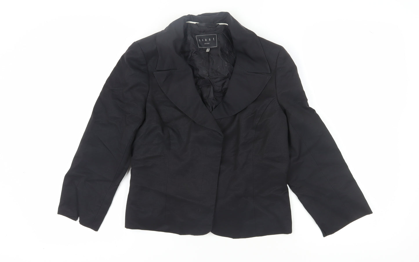 Coast Women's Black Shawl Collar Blazer, Size 12