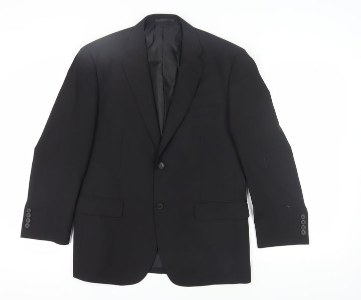 John Lewis Men's Black Blazer, Regular Fit 40S