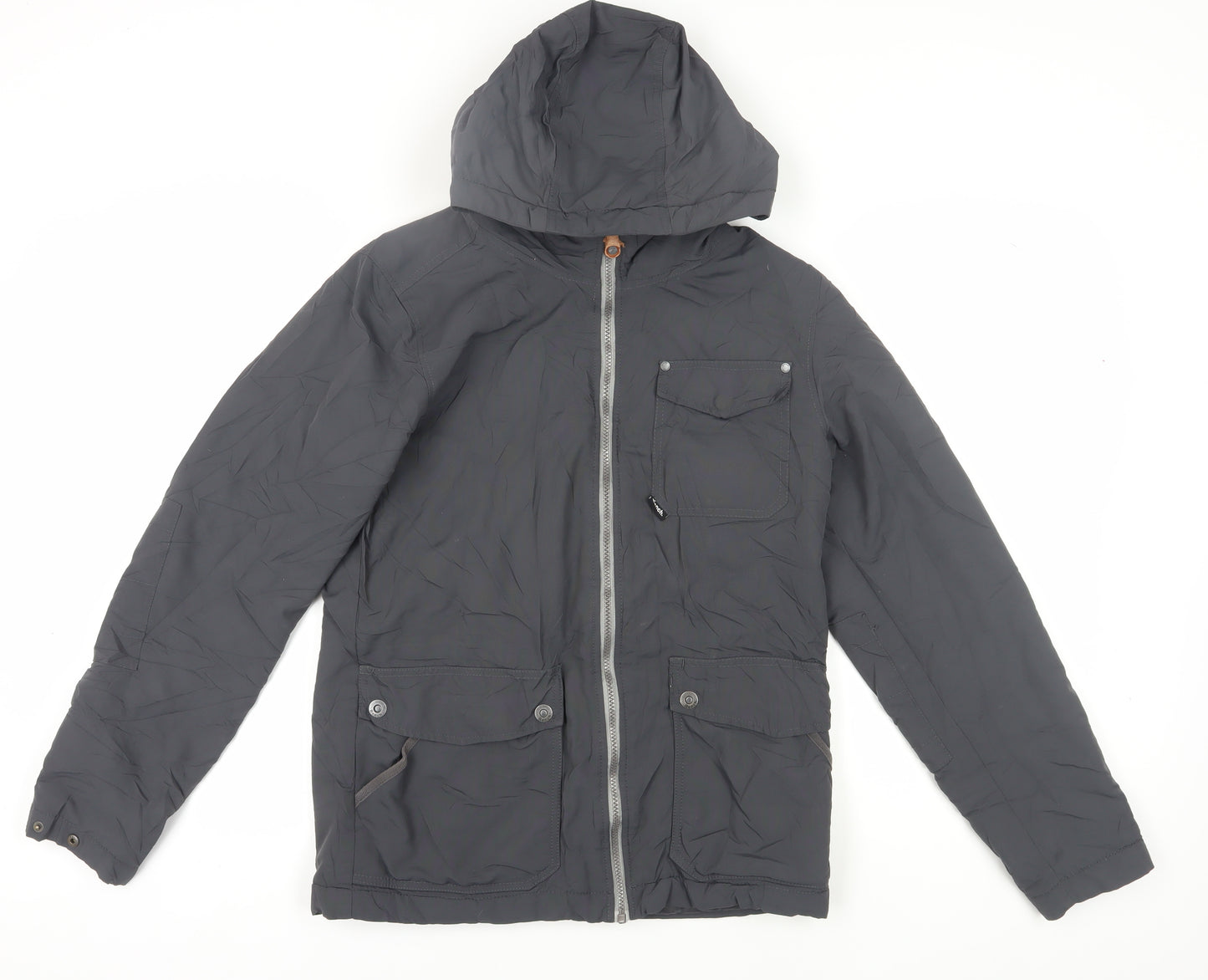 Bench Men's Grey parka Jacket Size S