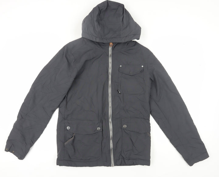 Bench Men's Grey parka Jacket Size S