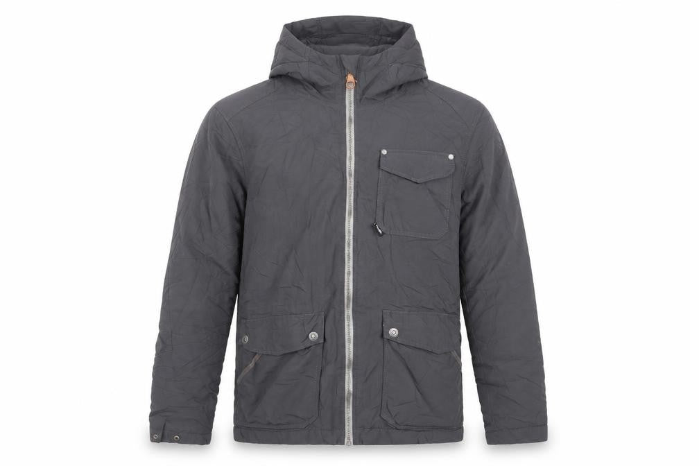 Front view of Bench Men's Grey parka Jacket, size S