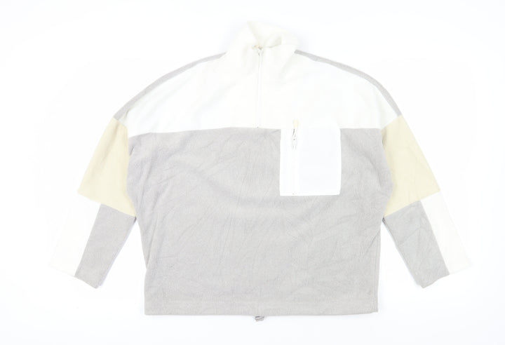 Monki Women's Grey Colourblock XS Pullover Sweatshirt