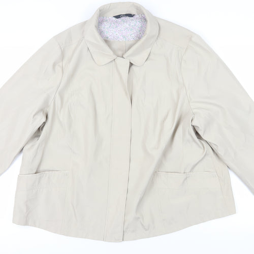 Bm Collection Beige Women's XL Jacket - Casual & Classic
